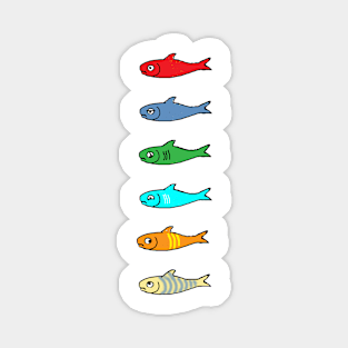 A nice school of fish Sticker